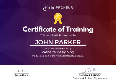 Website Designing Certificate